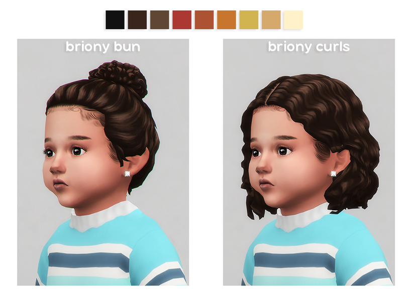 Sims 4 Blue Toddler Hair Custom Content - wide 5