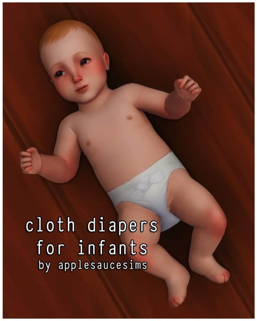 Sims 4 Infant cloth diaper cc