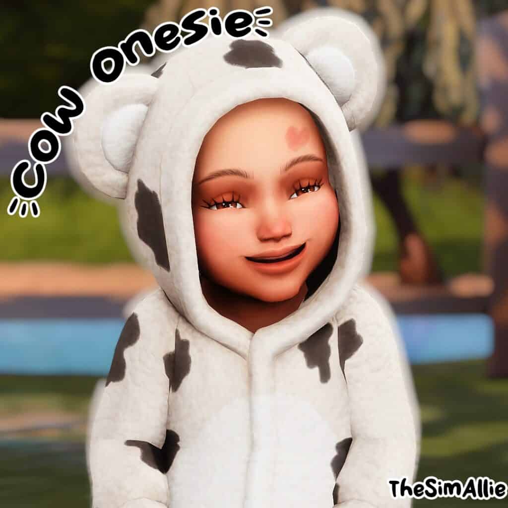 Sims 4 cow onesie for infants