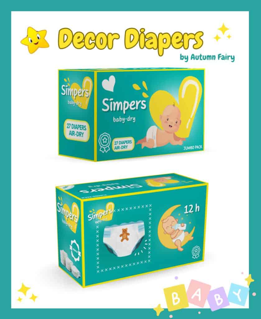 Sims 4 nursery cc decor diapers