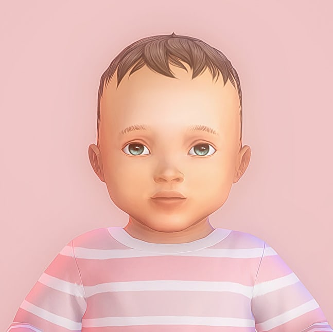Wrixie's Dolce eyes converted for infants, sims 4 infant cc