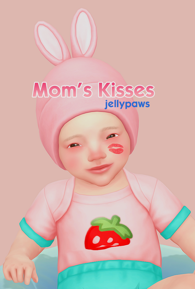 Mom's Kisses sims 4 infant skin detail
