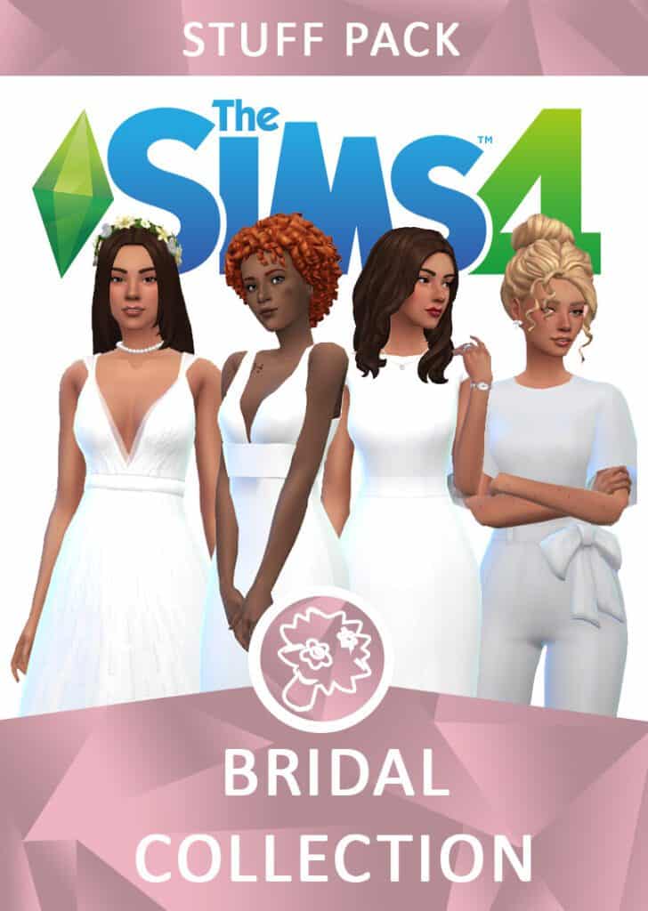 Collection of Sims 4 wedding dress cc by Nixieplum
