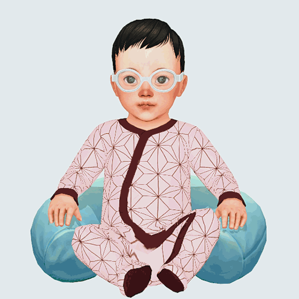 Several recolor swatches of sims 4 infant onesie