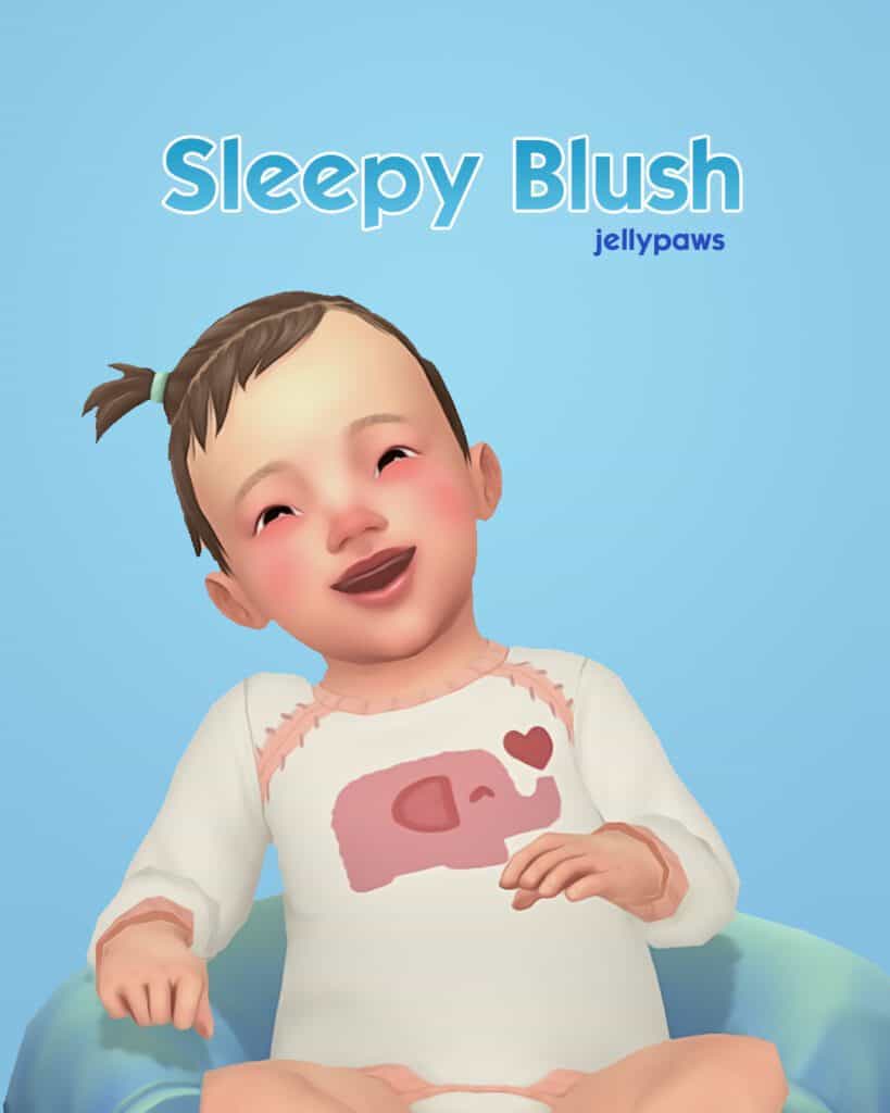 Sleepy Blush sims 4 infant skin detail overlay
