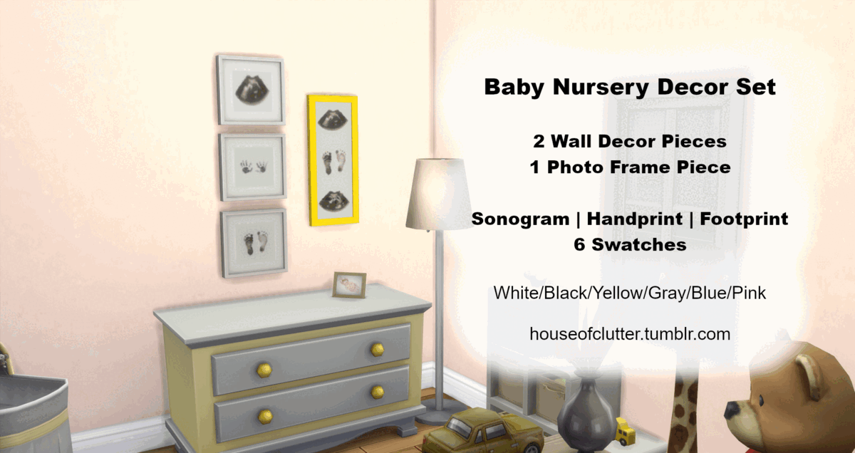 Sims 4 nursery cc wall decor sonogram