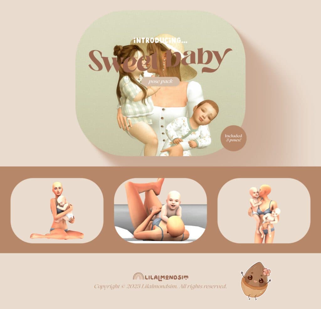 Newborn Poses - The Sims 4 Download - SimsFinds.com