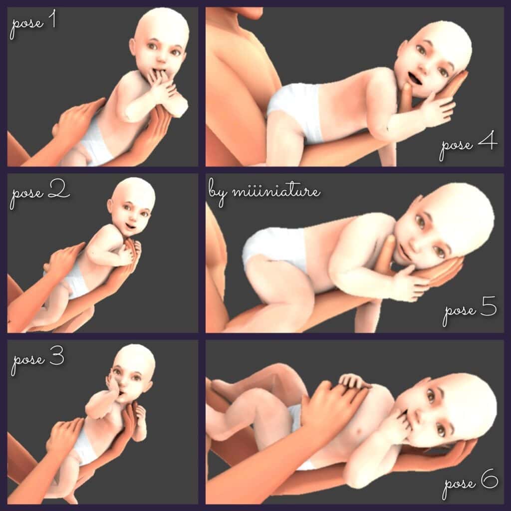 Mel Bennett — DAD AND BABY POSEPACK Info: 2 poses (Adult and...
