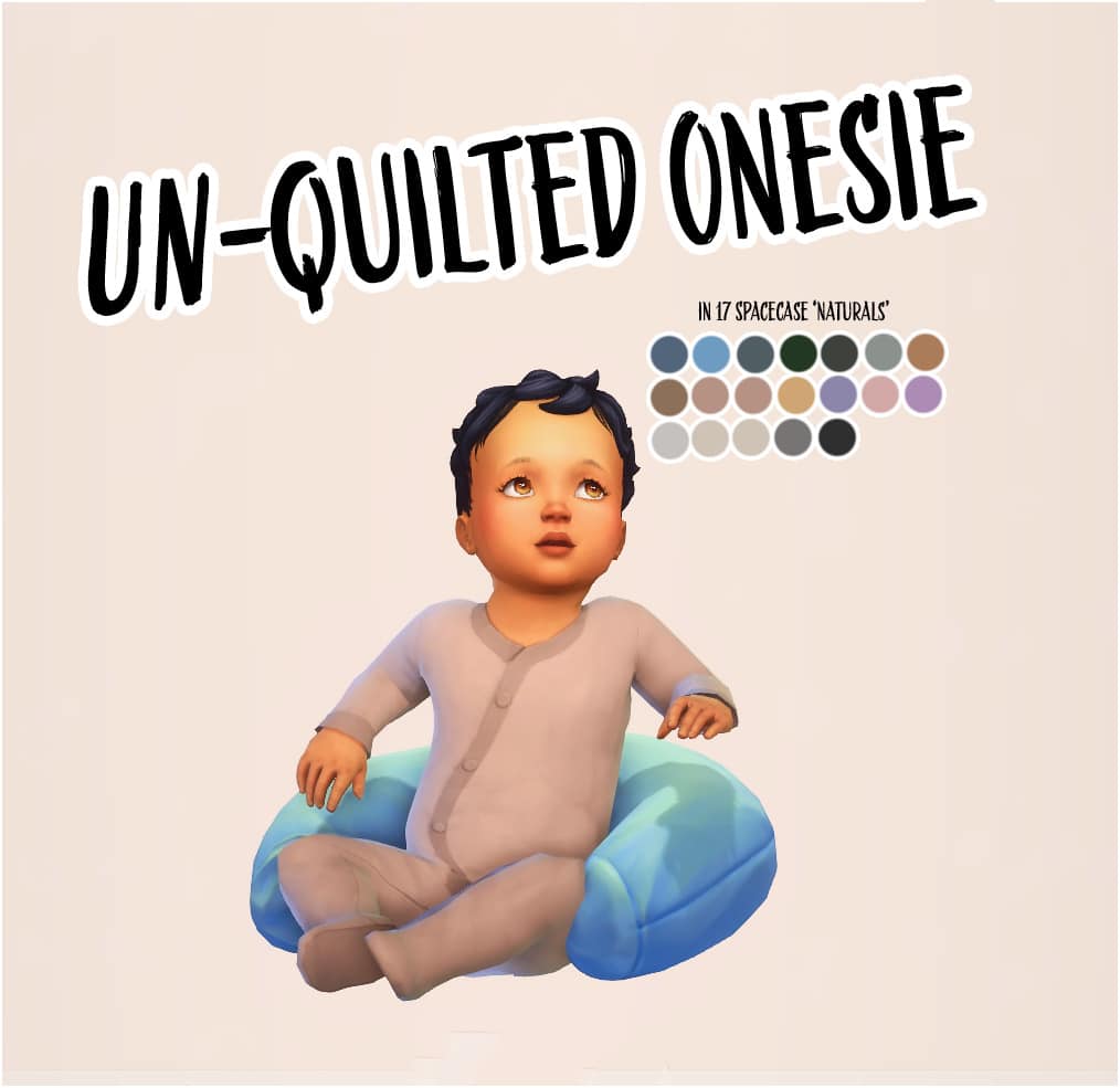 Unquilted Onesie Sims 4 infant clothing cc