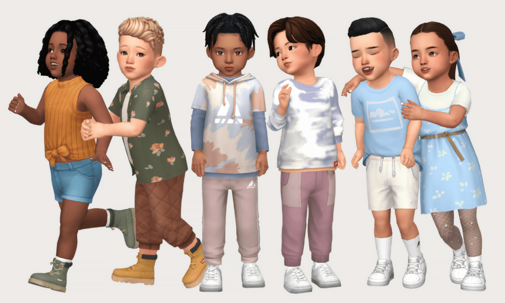 First Fits Kit converted for toddlers clothing sims 4 cc packs