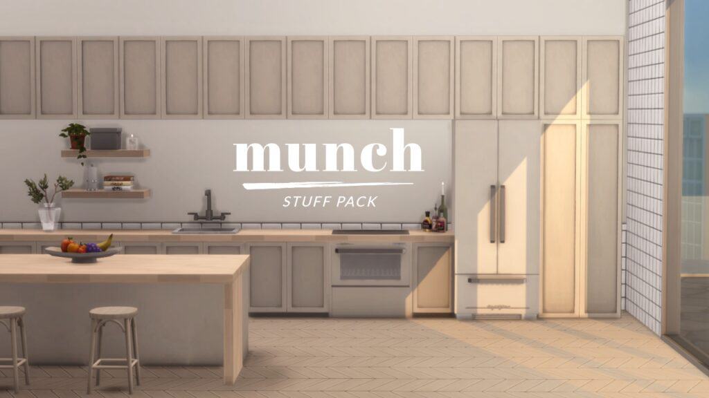 Modern Sims 4 Kitchen CC Pack by CharlyPancakes