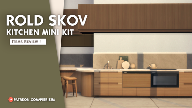 Simple Scandinavian modern sims 4 kitchen cc by pierisim