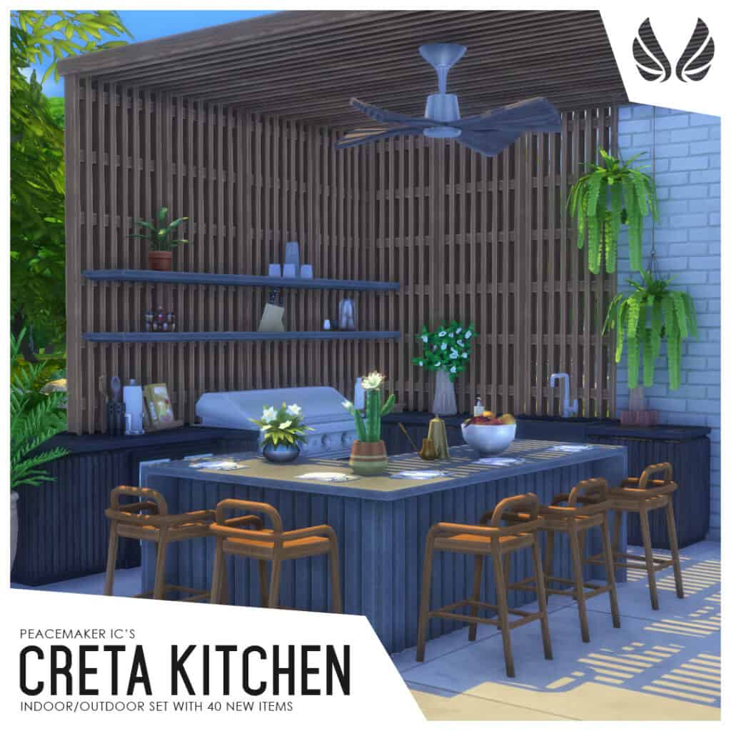 Peacemaker's modern outdoor sims 4 kitchen cc