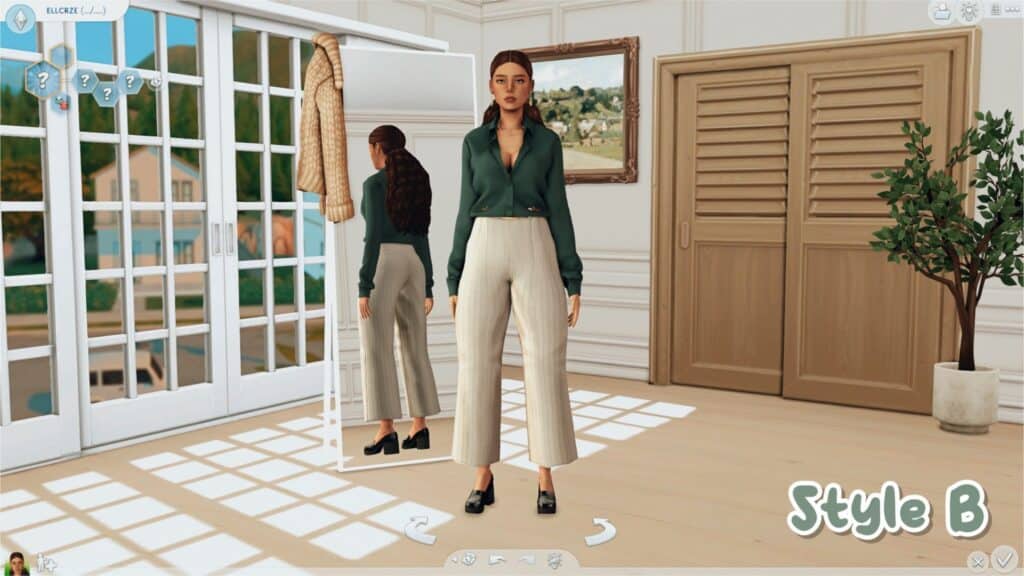 Minimalist Sims 4 CAS Background by Ellcrze