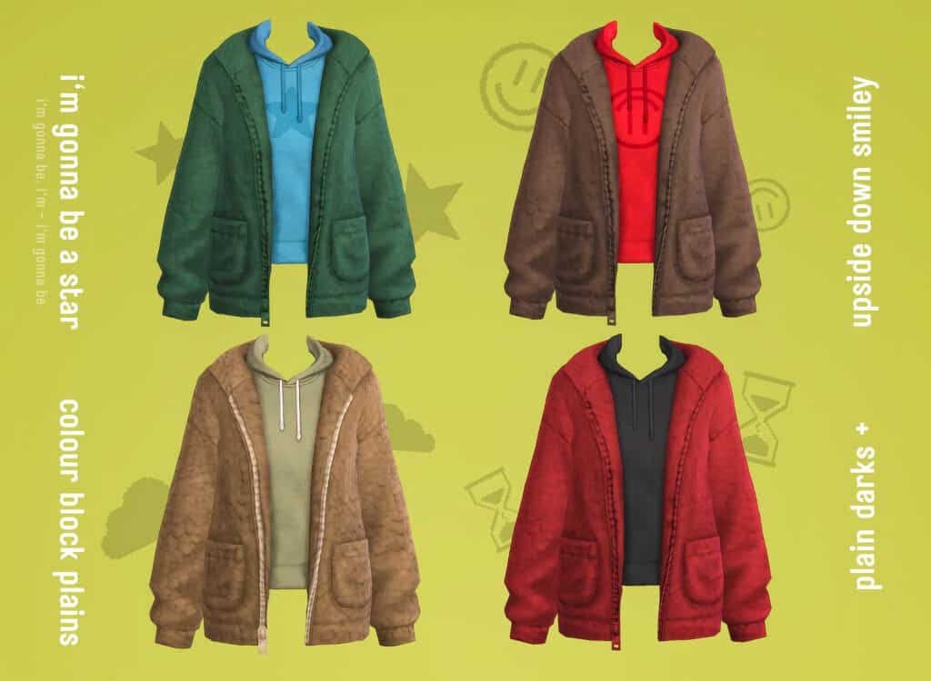 Cozy Sims 4 CC Jacket