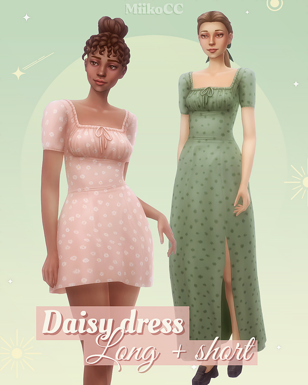 Sims 4 Cottagecore CC Dress
