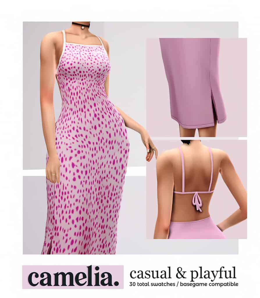 Sims 4 Flirty Dress CC