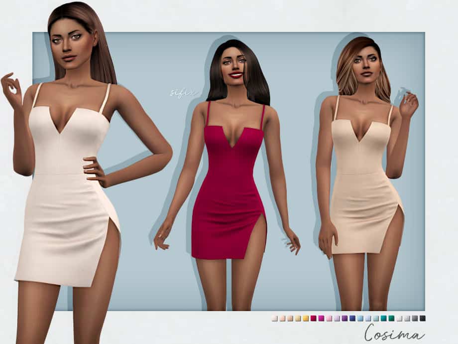 Sims 4 Sexy Dress CC
