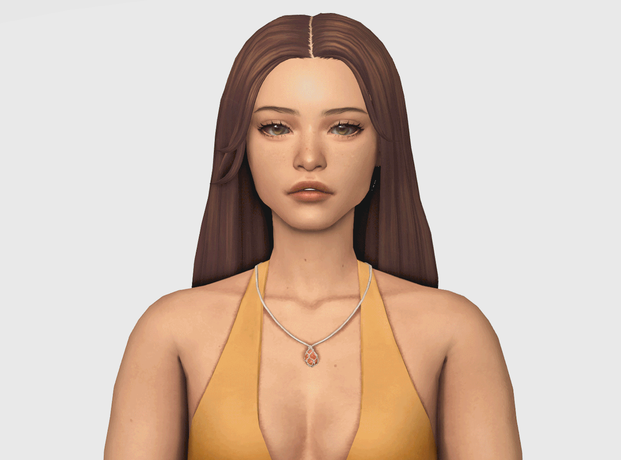Terry Dogsill Sims 4 CC Hair long with strands