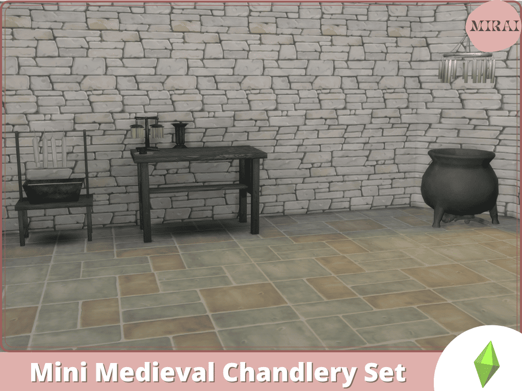 Sims 4 Medieval CC Candle Making Station