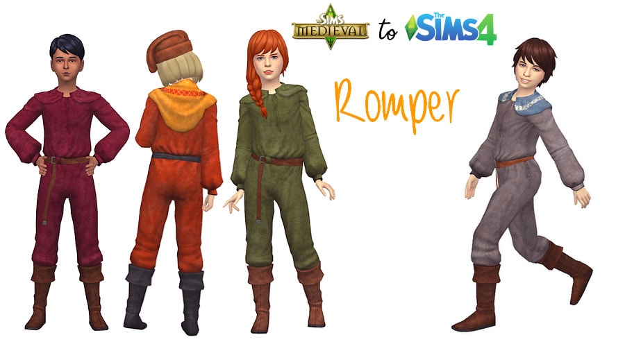 Sims 4 Medieval CC Child Outfit