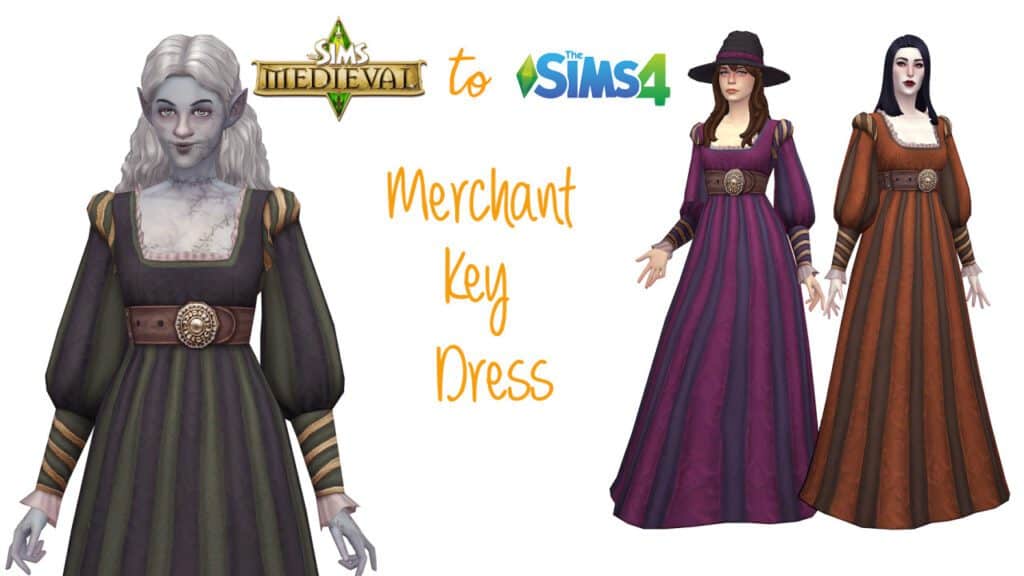 Merchant Sims 4 Medieval Dress
