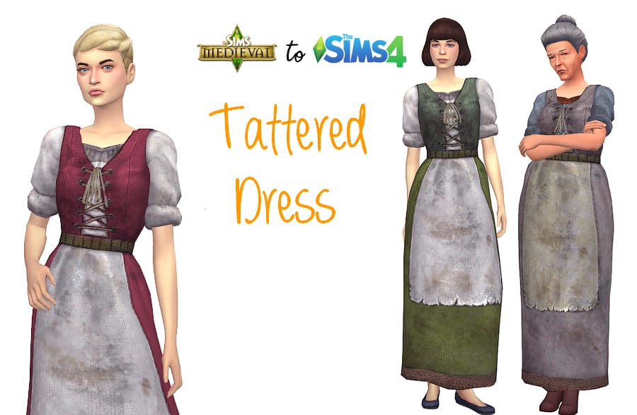 Tattered Peasant Dress CC
