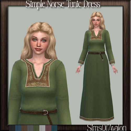 Sims 4 Medieval Tunic Dress