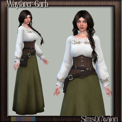 Wayfarer Sims 4 Medieval Dress