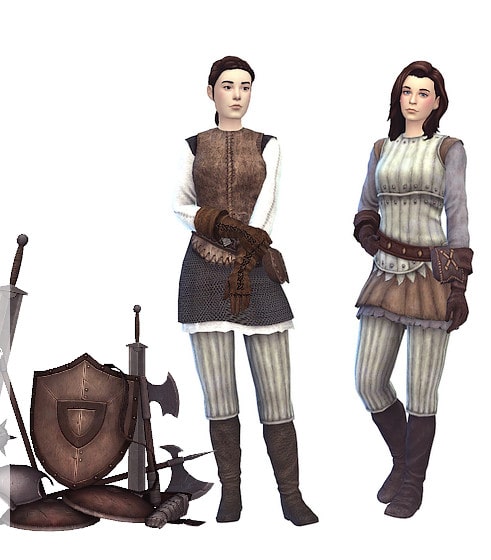 Female Knight Medieval CC Outfit