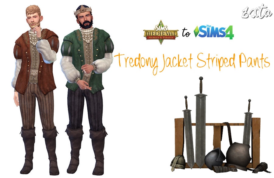 Sims 4 Medieval Clothes CC for Males