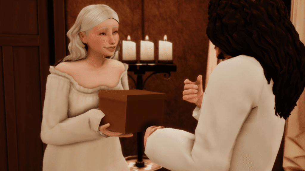 Sims 4 Medieval CC Present Gift Box Override
