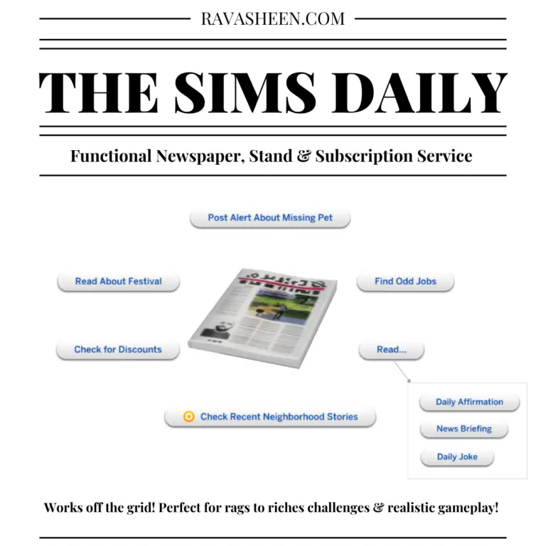 RVSN Sims Daily Newspaper Subscription