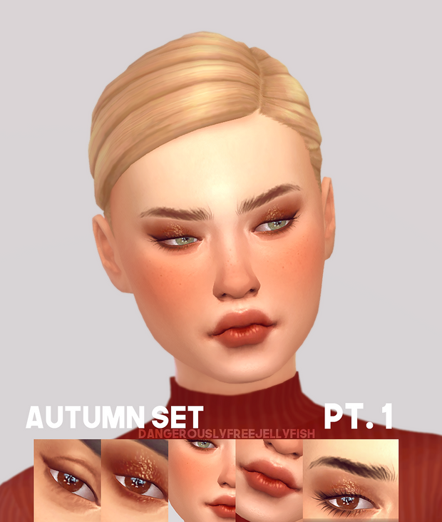 Autumn Sims 4 Makeup CC Set