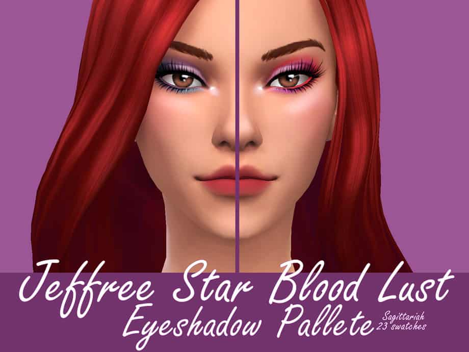 Jeffree Star Eyeshadow Sims 4 Makeup CC