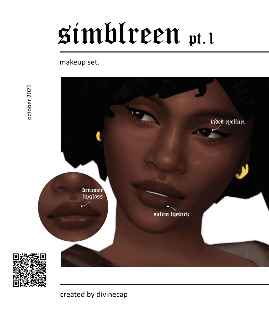 Salem Sims 4 Makeup CC Set