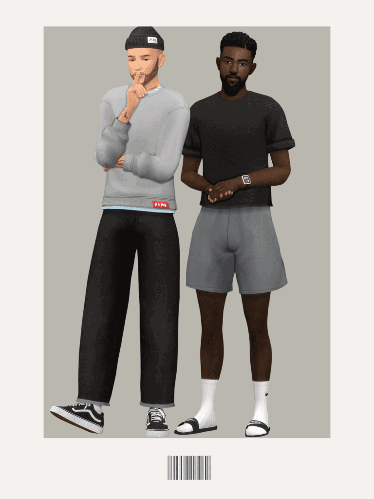 Equinox Sims 4 Male CC Athletic Clothes Pack
