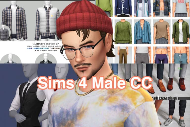 59+ Ultimate List of Sims 4 Male CC (Maxis Match Clothes, Hair, And Accessories!)