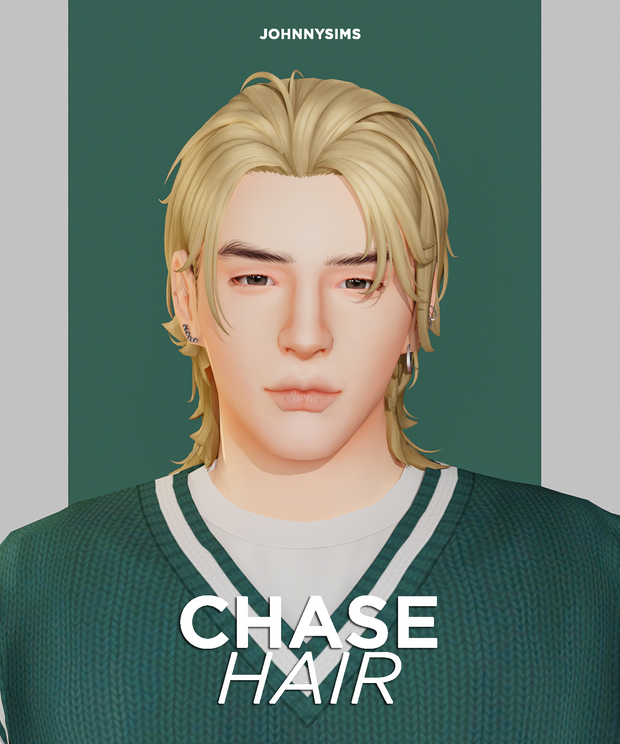 Chase Sims 4 Male CC Hair