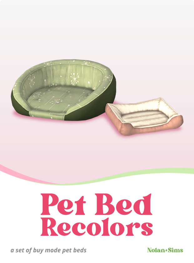 CC Pet Bed Recolors