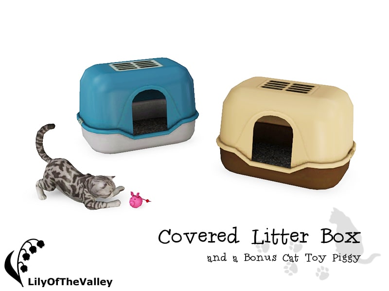 Covered Litterbox Sims 4 Cat CC