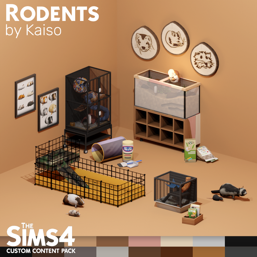 Sims 4 Pet CC Rodent Enclosure