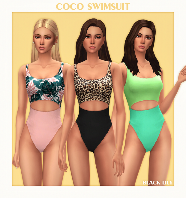 Coco Sims 4 Swimsuit CC