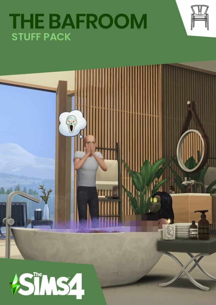 House of Harlix Modern Luxury Bathroom CC Pack
