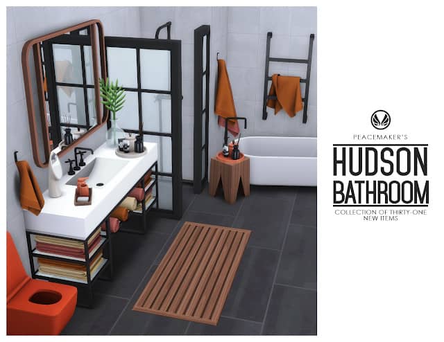 Hudson Modern Bathroom CC Set by Peacemaker