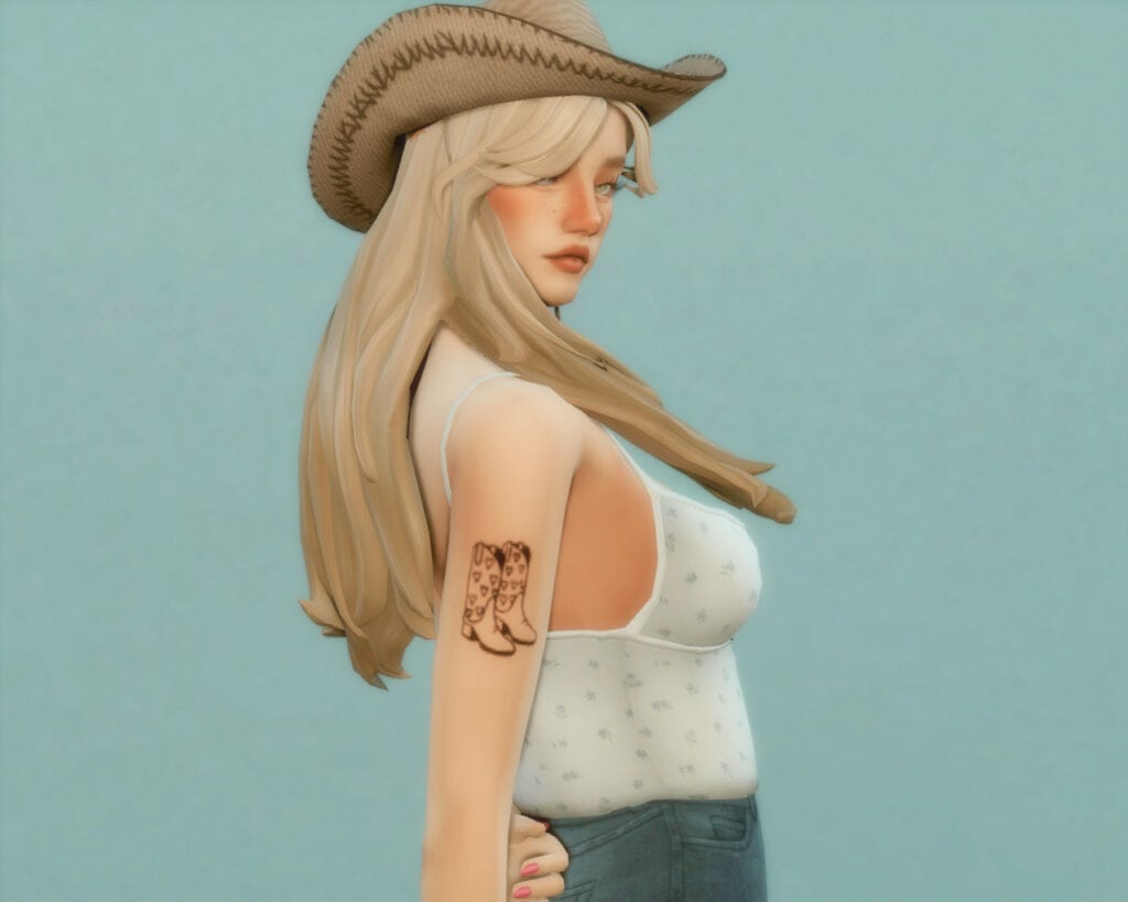 Cowgirl CC Tattoo Set