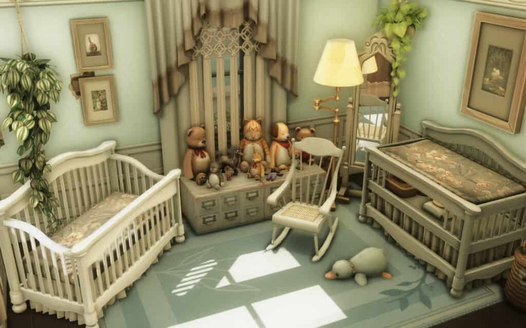 Grandma's Antiques Sims 4 Country CC Nursery Set
