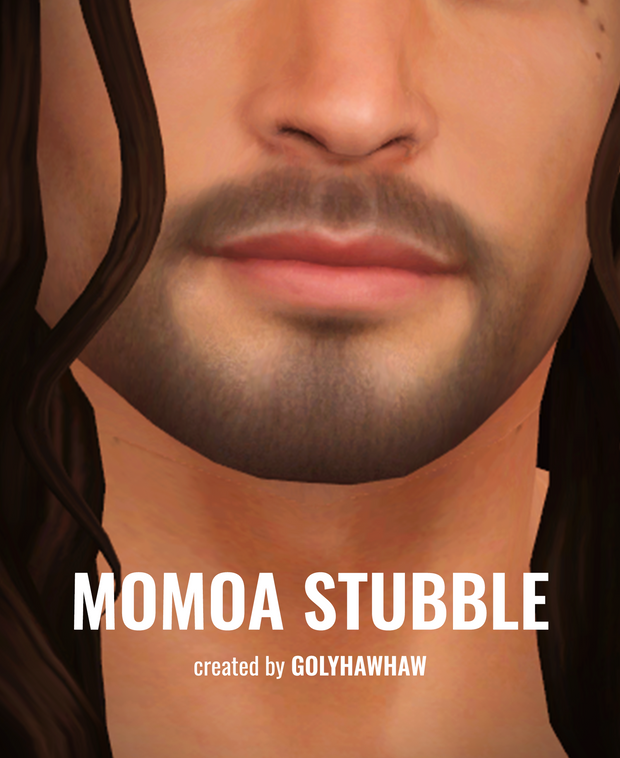 Momoa Stubble Sims 4 Facial Hair CC