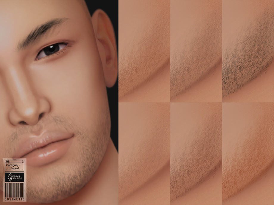 Light Stubble Sims 4 Facial Hair CC