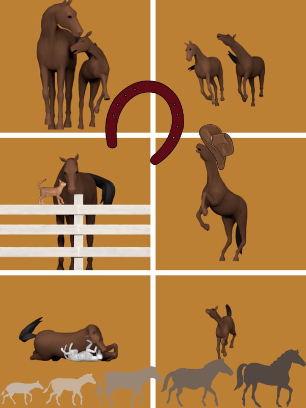 Neigh I Say Sims 4 Horse Pose Pack